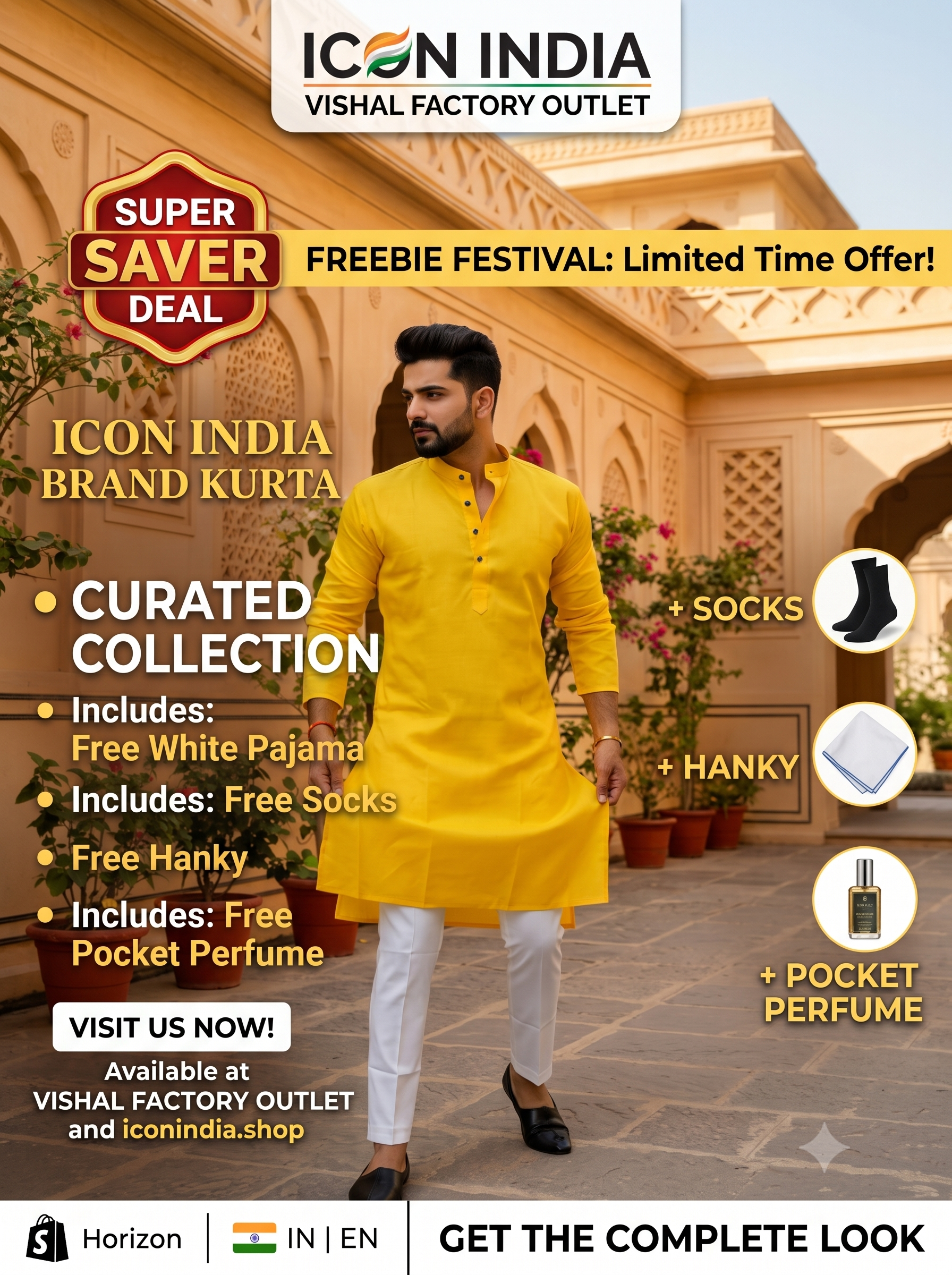 SUPER SAVER YELLOW KURTA