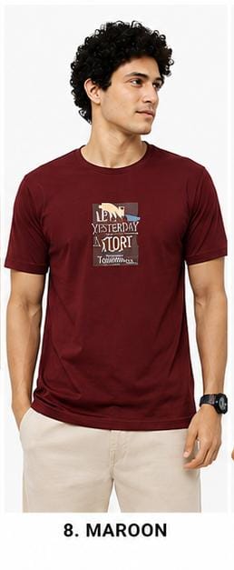 Icon India Men's  T-Shirt | 240 GSM |100% Cotton | Regular Fit