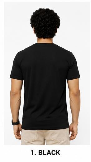 Icon India Men's  T-Shirt | 240 GSM |100% Cotton | Regular Fit