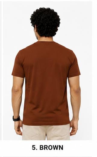 Icon India Men's  T-Shirt | 240 GSM |100% Cotton | Regular Fit