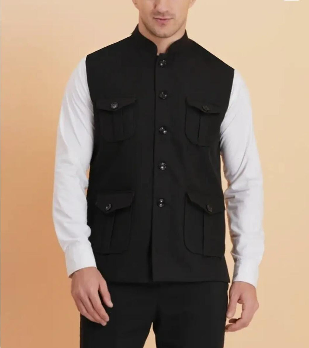 ICON INDIA Big Size Hunter Sleeveless Jacket for Men – 3XL & 4XL | Premium Comfort Fit | ₹899
